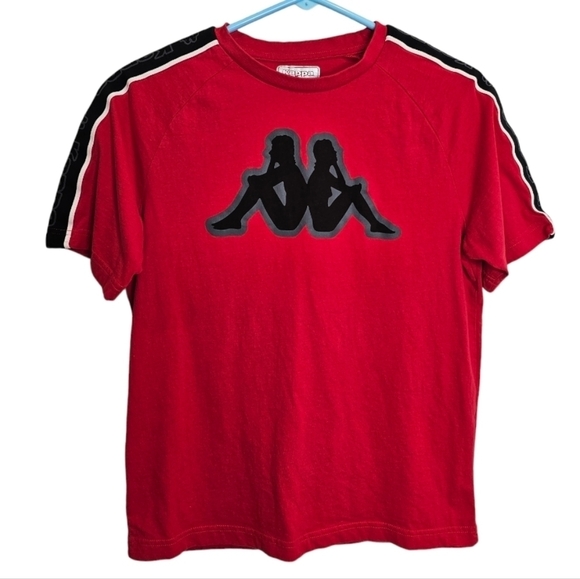 Kappa Red Short Sleeve Graphic Tee Small SMALL FLAW - Picture 1 of 7